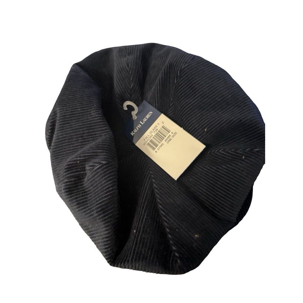 Ralph Lauren Blue‎ Corduroy newsboy cap hat new boys one size